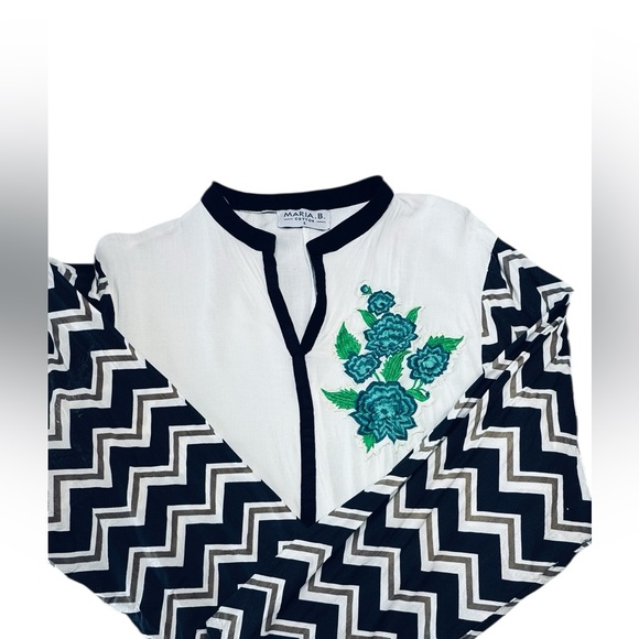 Maria B Cotton Tunic Top Size L
Elegant long cotton tunic - Picture 5 of 9